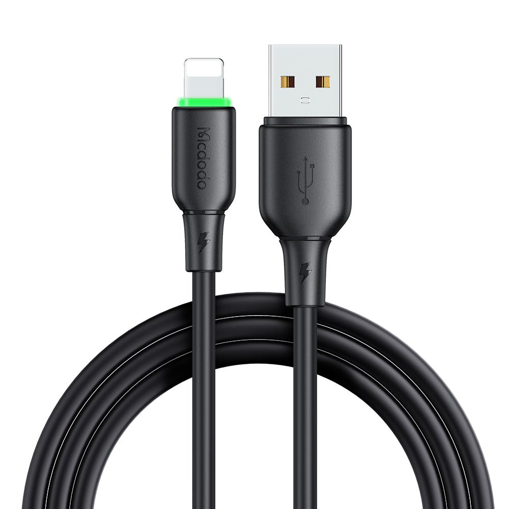 MCDODO Alpha Series CA-474 1.2m USB-A to Lightning Cable 3A Silicone Data Cord MCDODO Alpha Series CA-474 1.2m USB-A to Lightning Cable 3A Silicone Data Cord